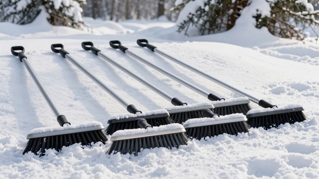 top car snow broom guide